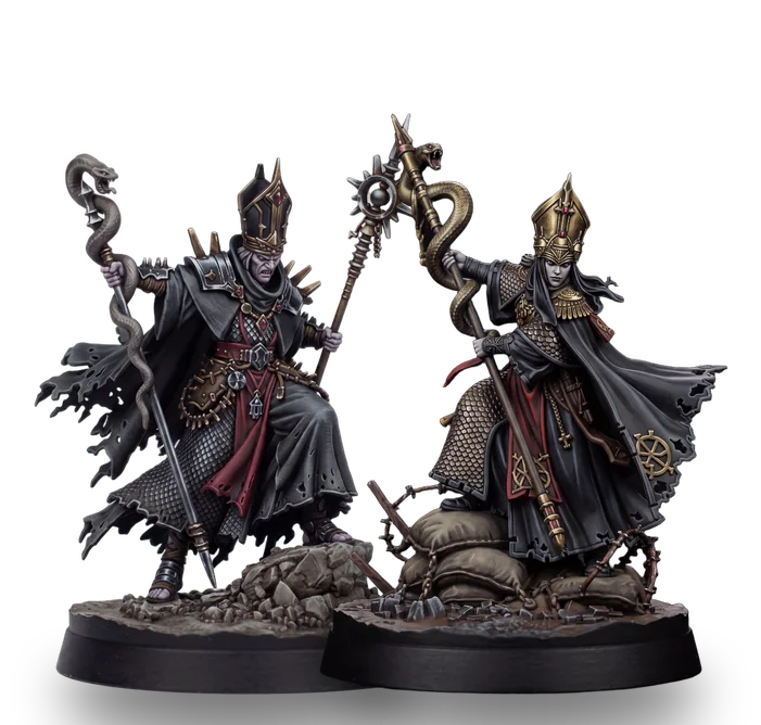 Apostate Priest, 2 painted sculpts
